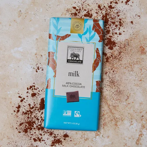 Miniatura 7 de Barra de chocolate con leche en peligro de extinción (48% de cacao)