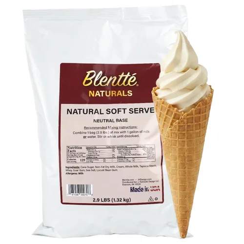 Miniatura 10 de Blentte Mezcla para Helado Suave en Polvo - Polvo Cremoso Natural para Heladera de Postres Congelados, Helado Casero, Gelato o Yogur - Mezcla