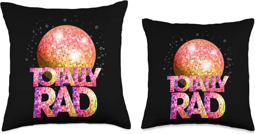 Miniatura 3 de Totally Rad Vintage 1980s Eighties Costume Party Disco Ball Throw Pillow