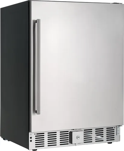 Miniatura 15 de Albott Refrigerador de bebidas - Refrigerador de 24 pulgadas con puerta de vidrio, estantes ajustables y panel táctil LED, diseño bajo mostrador