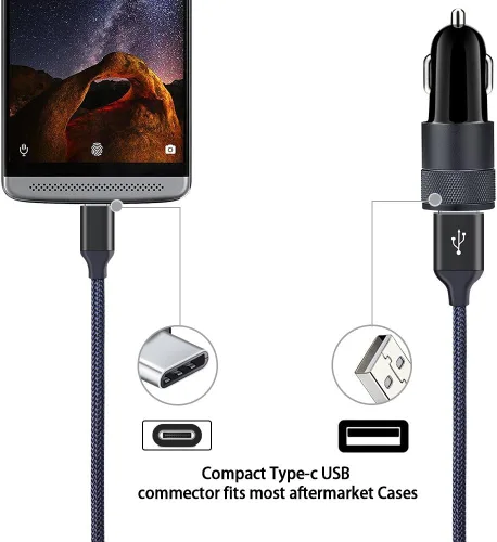 Miniatura 3 de Cargador de coche USB tipo C para Samsung Galaxy S21+ S21 Ultra 5G S20 FE S20+ S10 Plus Note20 A52 A51 A71 A72 A10e, Google Pixel 5 4a, adaptador