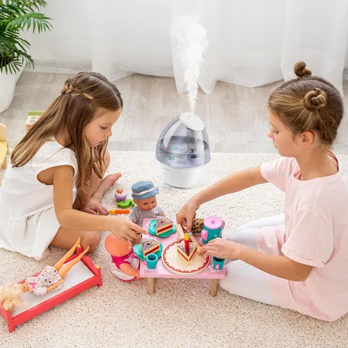 Miniatura 6 de Humidificador de niebla fría para dormitorio, humidificadores pequeños de 2L para dormitorio y oficina, humidificador de 25 dB para habitación