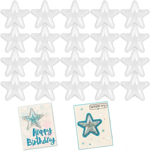 Miniatura 22 de Juego de 21 troqueles de círculo, estrella, árbol de Navidad para manualidades de papel, manualidades, troqueles de corte de metal, para 21