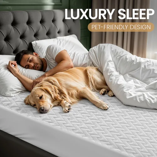 Miniatura 5 de Utopia Bedding - Protector de colchón impermeable tamaño California King, funda de colchón premium de tela 3D Air suave, se ajusta hasta 17 pulgadas