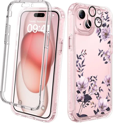 Miniatura 15 de Diaclara - Funda compatible con iPhone 11, carcasa resistente de cuerpo completo con protector de pantalla integrado sensible al tacto y Transparente