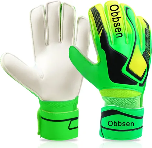 Miniatura 9 de Guantes de portero de fútbol con espinas para los dedos, guantes de portero de fútbol para niños, jóvenes y adultos, agarre fuerte antideslizante