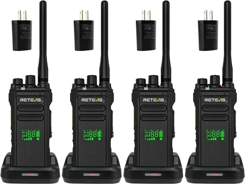 Miniatura 15 de Retevis NR30S Radio de 2 vías de largo alcance, IP67 radios bidireccionales impermeables con micrófono, cancelación de ruido, 2800 mAh, llamada