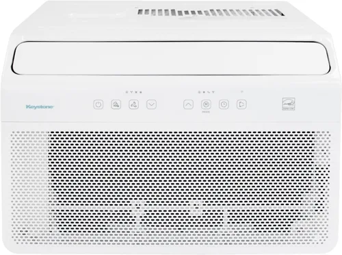 Keystone Energy Star - Aire acondicionado inversor montado en ventana de 8,000 BTU con calor suplementario, unidad de aire acondicionado de ventana