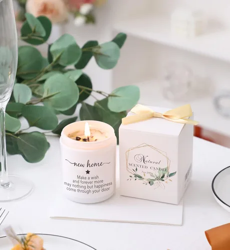 Miniatura 2 de Regalo de inauguración de la casa para el nuevo hogar, vela perfumada de vainilla y lavanda, regalos para mujeres amigas, regalo para el nuevo hogar