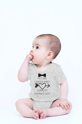 Miniatura 2 de CBTwear Future Ladies Man Current Mamas Boy Funny mameluco lindo novedad infantil de una sola pieza bebé Body