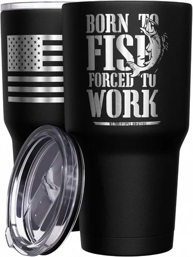 Miniatura 56 de We The People Holsters - Momma Bear - Vaso de café - Taza de viaje de café con bandera americana - Vaso grabado - Vaso termo doble - 30 onzas