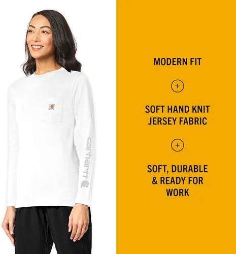 Miniatura 2 de Carhartt Camiseta con cuello redondo y bolsillo para mujer