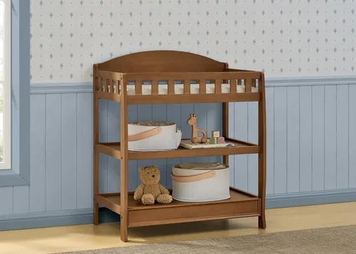 Miniatura 2 de Delta Children Cambiador infantil con almohadilla, castaño