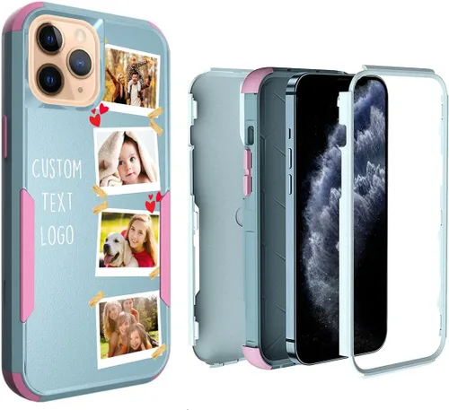 Miniatura 21 de Funda de fotos personalizada para iPhone 11 Apple Phone Plaid Collage - Imagen personalizada para hacer fotos en 3 híbridos gruesos resistentes