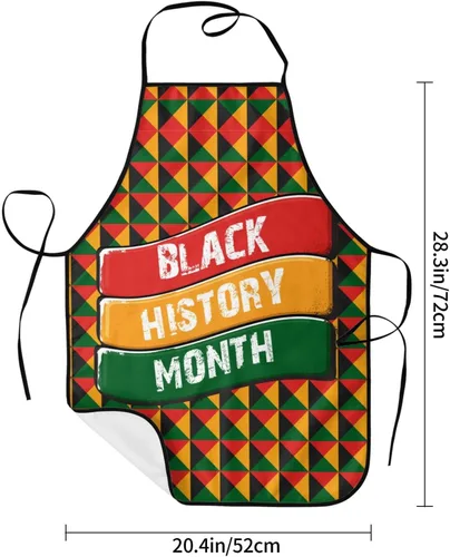 Miniatura 5 de I Am Black History Mes Delantal Ajustable Adulto Chef Cocina Babero Para Cocinar Hornear