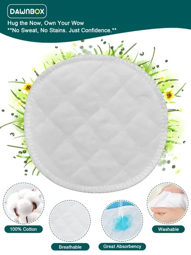 Miniatura 3 de Almohadillas de lactancia, 6 unidades, almohadillas para el pecho ultra absorbentes, fórmula hipoalergénica envuelta individualmente, esenciales