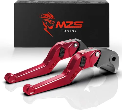 Miniatura 10 de MZS Palancas de embrague de freno de motocicleta negras rueda corta ajustable compatible con 749 848 999 1098 1198 899 959 1199 1299 Panigale Diavel