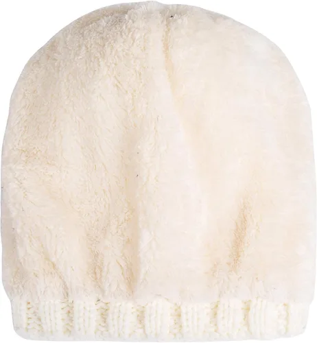 Miniatura 4 de PAGE ONE Womens Winter Thick Cable Knit Beanie Faux Fur Pom Hat Fleece Lined Skull Cap