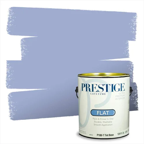 Miniatura 78 de Prestige Paints. - Base y pintura para exteriores en un solo galón, 1 galón. plano, comparable con Sherwin Williams Topsail. SW159-azul hechizante.