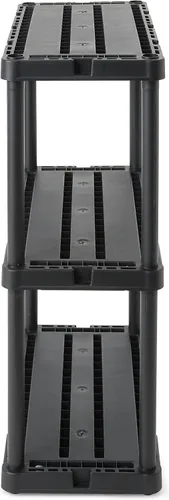 Miniatura 8 de Gracious Living Knect-A-Shelf - Paquete de 2 estantes de almacenamiento ligeros, organizador ventilado de 3 estantes para el hogar, garaje, sótano