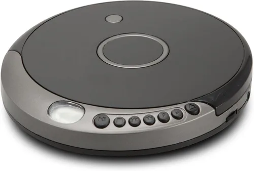 GPX PCB319B Reproductor de CD portátil con Bluetooth, incluye auriculares estéreo, color negro