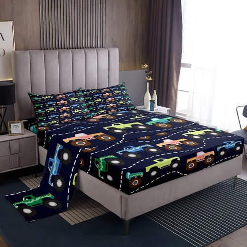 Miniatura 36 de Feelyou Juego de ropa de cama con alfabeto 3D, juego de sábanas coloridas del alfabeto inglés para niños y adultos, sábanas de dibujos animados