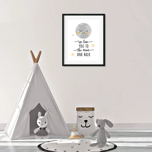 Miniatura 4 de Andaz Press Póster de decoración de pared para habitación de niños con sueños escandinavos, 8.5 x 11 pulgadas, gráfico del alfabeto, paquete de 1