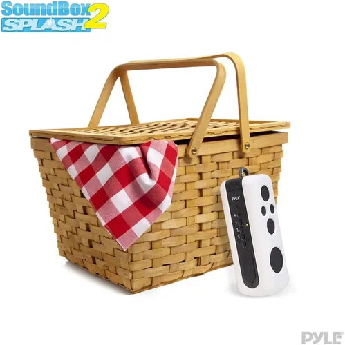 Miniatura 4 de Pyle Sound Box Splash - Altavoz portátil deportivo, inalámbrico, resistente al agua, compatible con Bluetooth, audio estéreo con conector de entrada