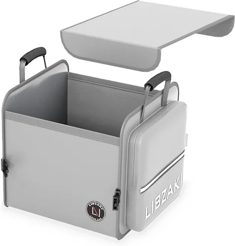 Miniatura 19 de LIBZAKI - Organizador de almacenamiento para maletero de automóvil, caja de almacenamiento plegable para auto, camión, SUV, color negro
