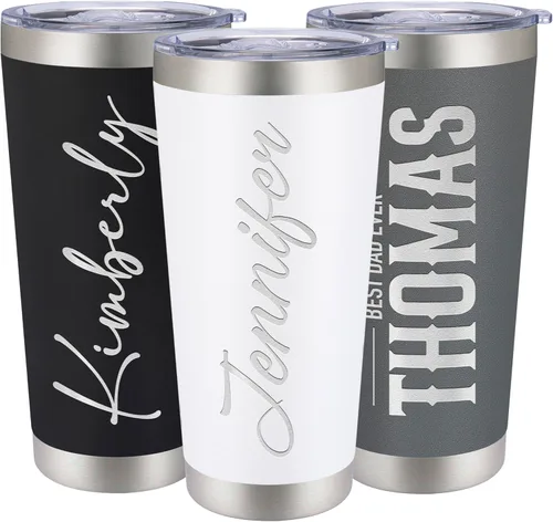 Miniatura 17 de Vasos de viaje personalizado de 20 y 30 onzas, con aislamiento