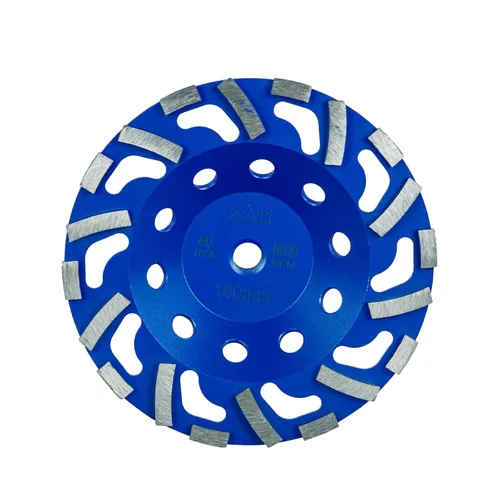 Miniatura 7 de SALI 2 piezas ruedas de esmerilado de concreto de 7 pulgadas, 20 segmentos de diamante Turbo, eje 5/8-11, rueda de esmerilado de diamante apta