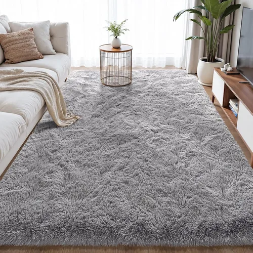 Miniatura 59 de Zentavio - Alfombras para sala de estar, alfombras de área verde oscuro de 3 x 5 pies, alfombra de césped artificial, alfombra de pelo mullido