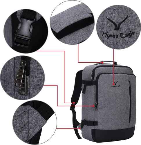 Miniatura 5 de Hynes Eagle Bolsa de mano de 38 L aprobado para vuelos, bolsa de fin de semana