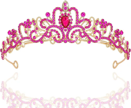 Miniatura 30 de CIEHER - Tiaras y coronas para mujeres y niñas - Regalos de corona para novia, boda, graduación, cumpleaños y Navidad