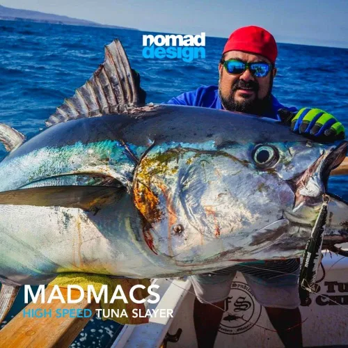 Miniatura 4 de Nomad Design Madmacs Señuelo de Trolling de Alta Velocidad – Anzuelo de Mergulho en Alta Mar con Ganchos BKK, Anillos Divididos de Alta Resistencia
