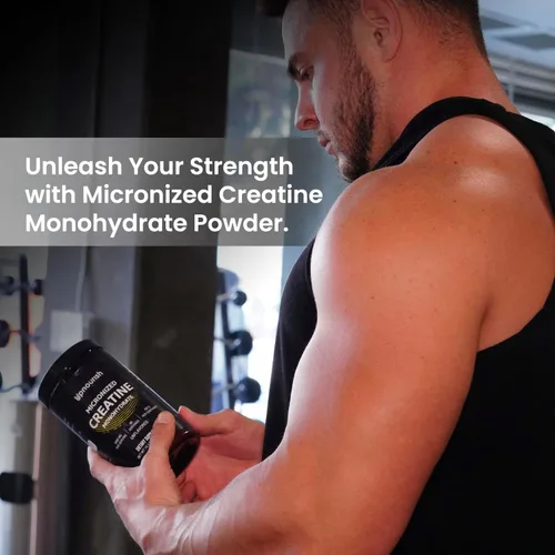 Miniatura 9 de UpNourish Monohidrato de creatina micronizada en polvo 14.11 oz – Vegano sin sabor para antes del entrenamiento, desarrollo muscular, suplemento
