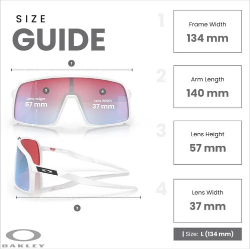 Miniatura 107 de Oakley Sutro OO9406 / OO9462 - Lentes de sol para hombre, kit de correa de accesorios, bolsa de microfibra