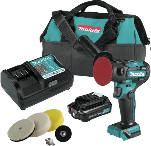 Makita VP01R1 12V max CXT® Litio-Ion Brushless 3" Pulidor / Kit de lijadora de 2" (2.0Ah)