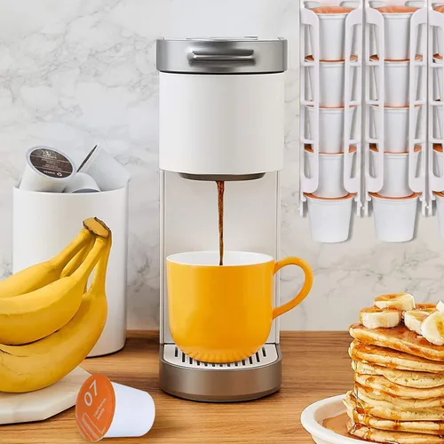 Miniatura 3 de STORAGENIE Soporte para tazas K para Keurig K-Cup, almacenamiento de cápsulas de café, montaje lateral, montaje en pared, perfecto para mostradores