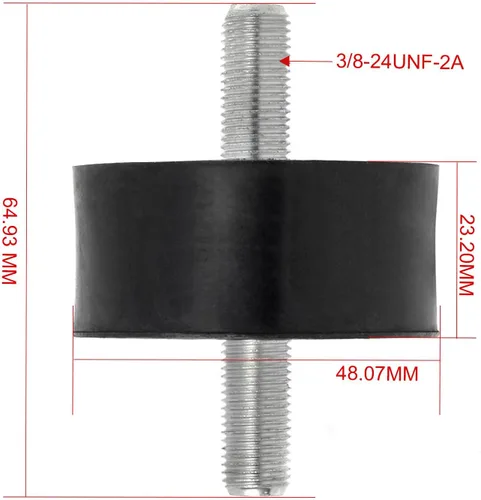 Miniatura 7 de 2X Soporte de Motor Superior de Goma Compatible con Polaris Sportsman 500 600 700 800 Ranger 400 500 700 800 Scrambler 500 3110044 3021936 3022071