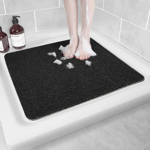 Miniatura 11 de Hargiis - Tapete antideslizante de secado rápido para bañera, piso, baño, ducha, cocina, hogar, hotel (color blanco, 24 x 24 pulgadas)
