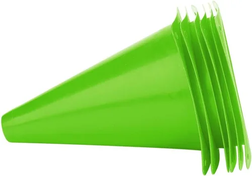 Miniatura 6 de flexman FLEXMAN6 Conos de tráfico de entrenamiento de 7 pulgadas, conos de marcador de campo portátiles, cono de entrenamiento de fútbol, barreras