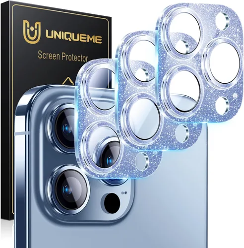 Miniatura 61 de UniqueMe para Paquete de 3 Protectores de Lente de Cámara para iPhone 15 Pro/iPhone 15 Pro Max, [Protección contra Caídas] [Compatible con Fundas]