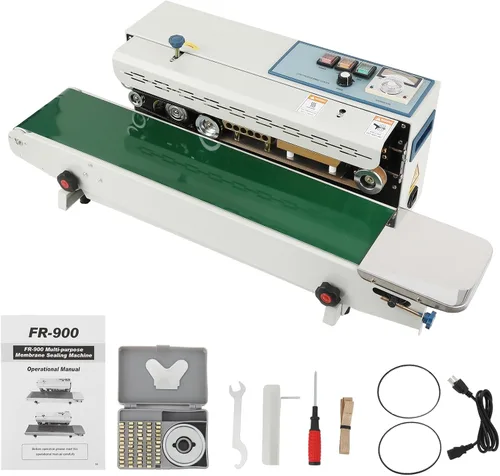 Miniatura 9 de Takywep Sellador de banda continua FR900K - Sellador horizontal automático de 110 V con control de temperatura digital para bolsas de plástico