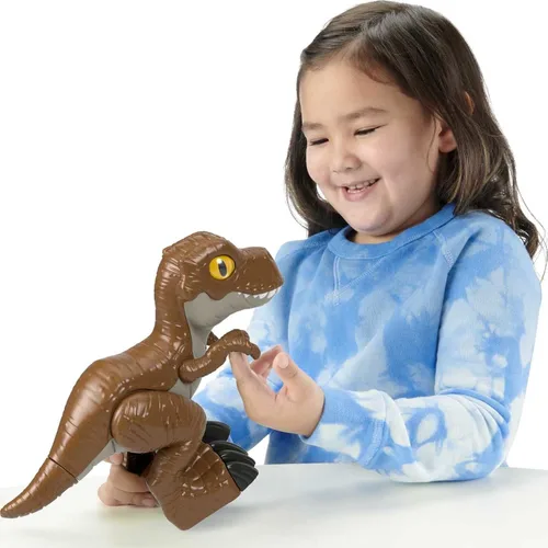 Miniatura 2 de Jurassic World Fisher-Price Imaginext Camp Cretaceous T.rex XL, figura de dinosaurio extragrande para niños preescolares de 3 a 8 años