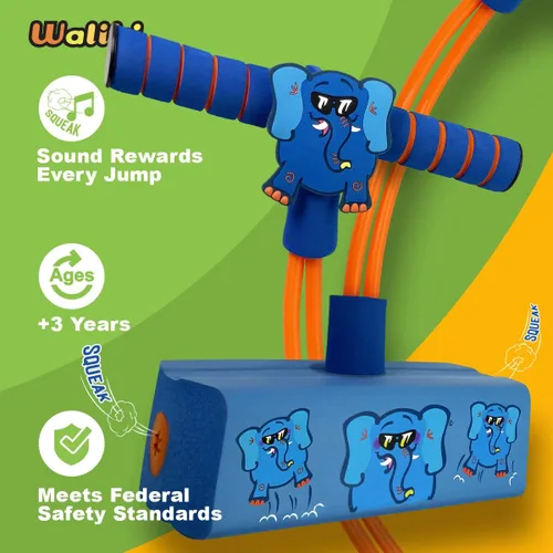 Miniatura 5 de WALIKI Foam Pogo Hopper Saltador de elefante El mejor juguete para niños de 4 años