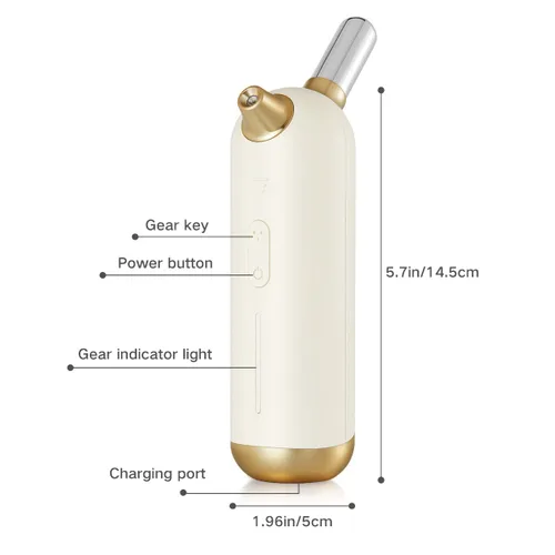 Miniatura 3 de Vapor facial Airbush,Spray de niebla de maquillaje nano para el cuidado de la piel de oxígeno, desatascando los poros y la piel hidratante