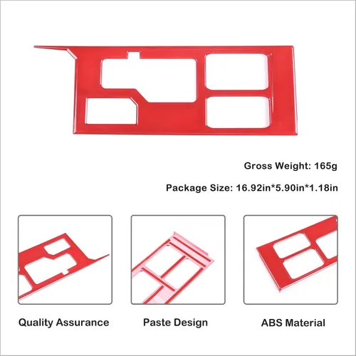 Miniatura 7 de Aunginsy Cubierta de panel de palanca de cambios de control central compatible con Toyota Tundra/Sequoia 2022-2026, consola de palanca de cambios