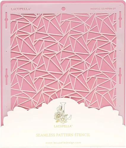 Miniatura 10 de Lacupella Plantilla de decoración de pasteles para pastel alto de crema de mantequilla, glaseado real, ganache, pintura, aerógrafo (ARRO)