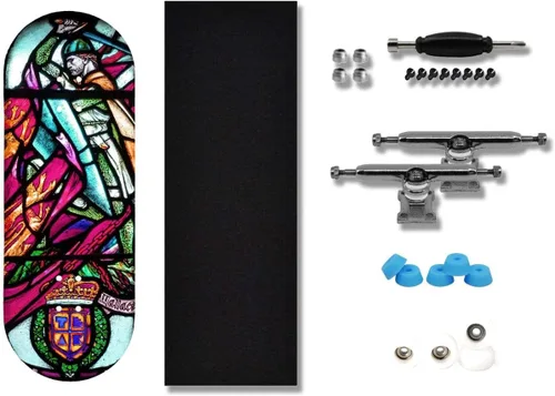 Miniatura 4 de Teak Tuning Diapasón gráfico de transferencia de calor de 1.339 in completo - Wallace Stained Glass Edition